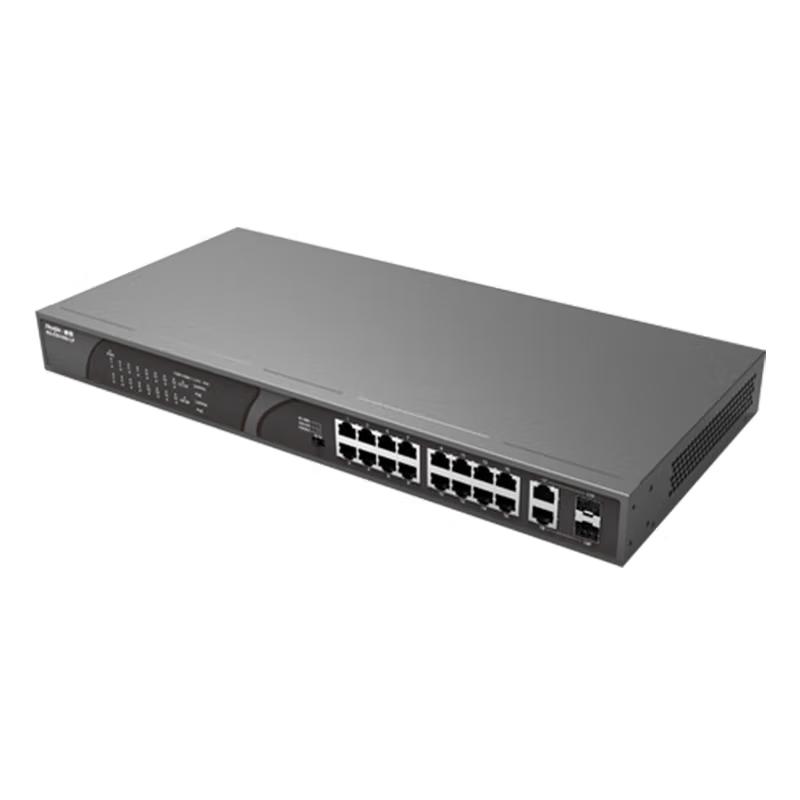 Ruijie RG-ES118S-LP 16-Port 10/100M POE Switch with Gigabit Uplink