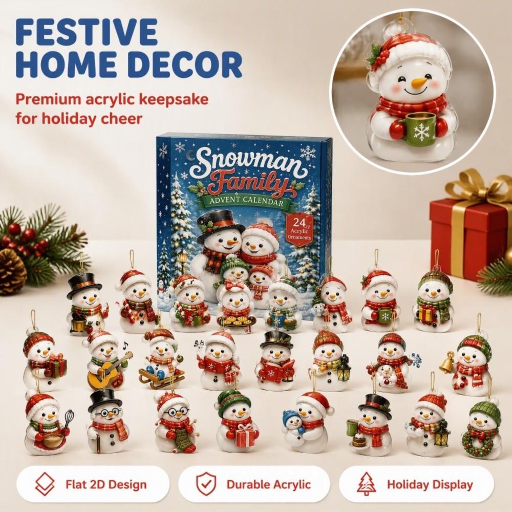Daily Unboxing Advent Calendar 2026 24-Day Animals Mini Figurines Home Festive Display