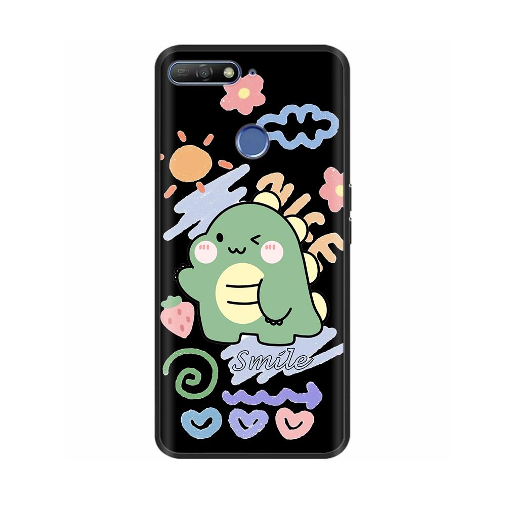 Cute Candy Painted Cover For Huawei Honor 7A Pro Case Soft Silicone Back Cover For Honor 7C Cases Honor7A Pro 5.7" Cases Bumper