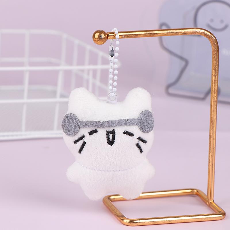 Милый плюшевый брелок-подвеска в виде кошки, аксессуары для сумок для девочек, кулон в виде куклы Kawaii, брелок для ключей