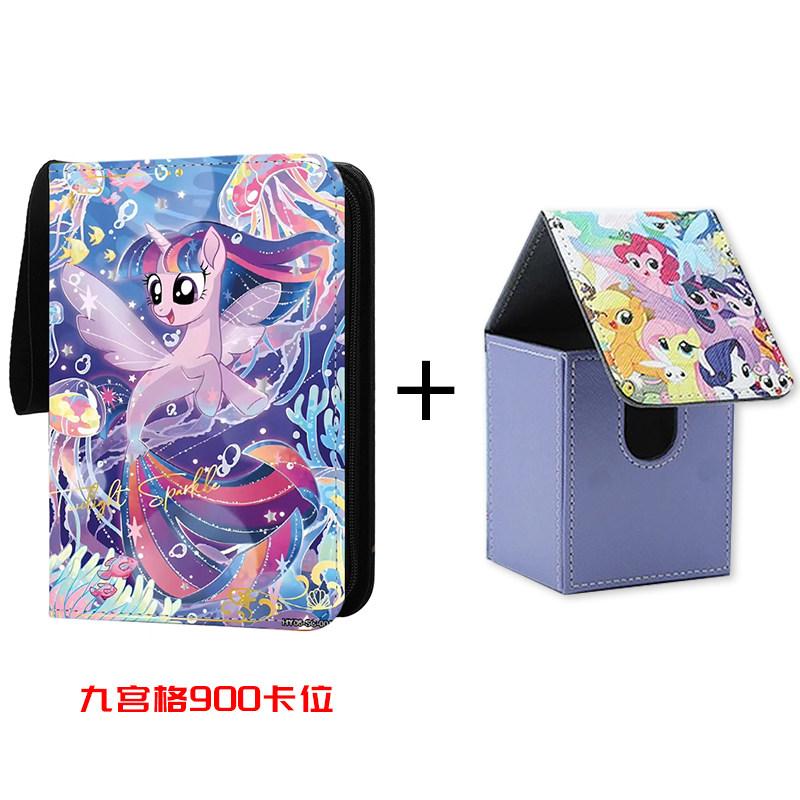 My Little Pony Card Box Pinkie Pie Fluttershy Applejack Diy High Quality Collection Card Storage Box Anime Peripheral Toy Gifts