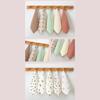 Small Cotton Squares for Babies Cute Baby Burp Cloth Soft Absorbent Face Cloths Practical Hangable Drool Bibs Stylish