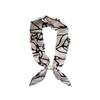 No Tie Silk Scarf Magnetic Pearl Buckle Women Neckerchief Sun Protection Satin Neck Scarf  Summer