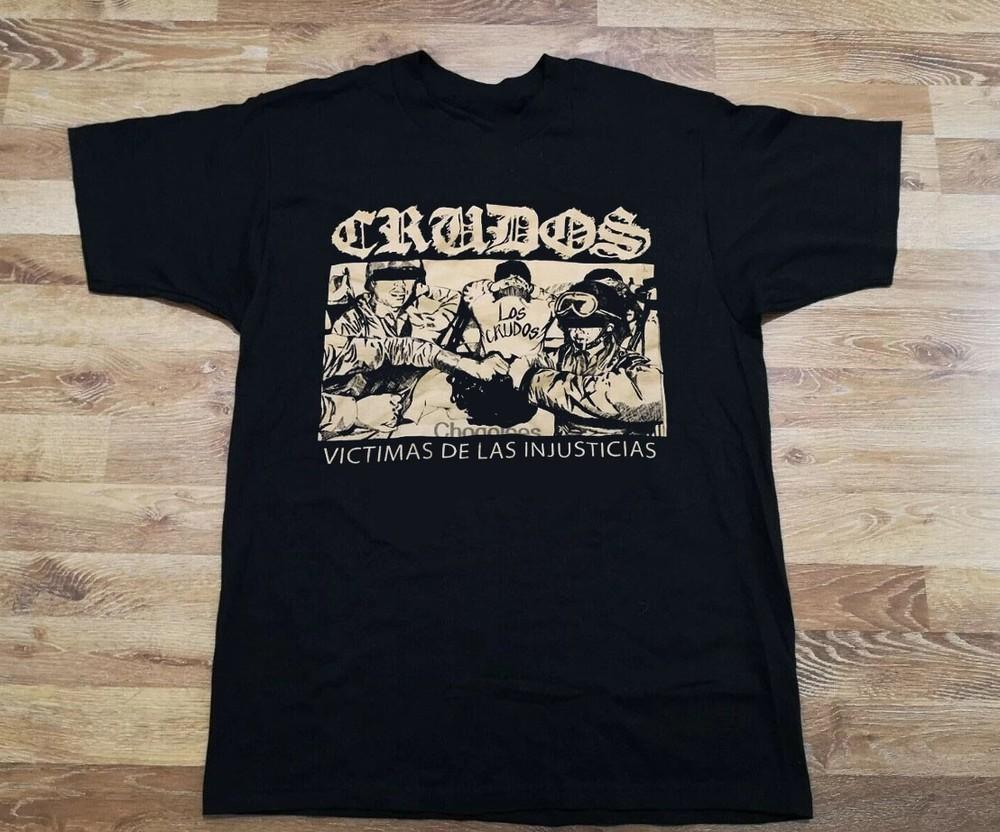 Винтажная футболка Los Crudos HARDCORE PUNK Размеры от S до 5XL SE239 БЕСПЛАТНАЯ ДОСТАВКА Унисекс