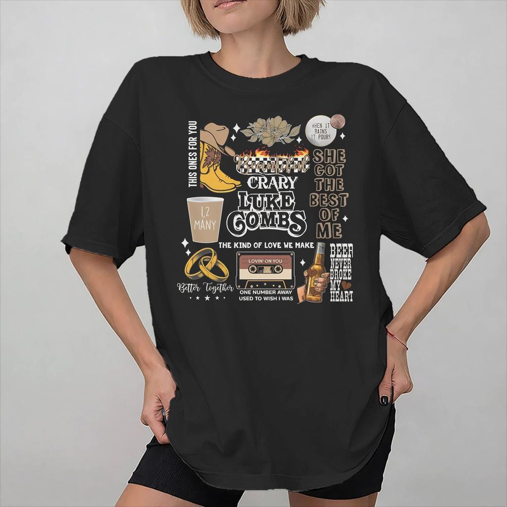 Fashion Lukes Combs The Way I Am 2026 T Shirt for Unisex Women Cotton Tee Shirt Short Sleeve Clothing