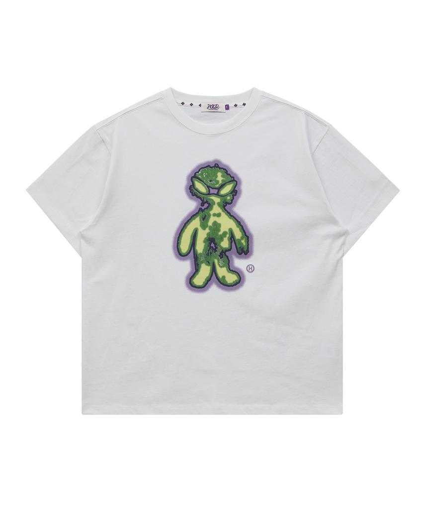 HOODHOOD Fever Alien Short Sleeve T-Shirt White