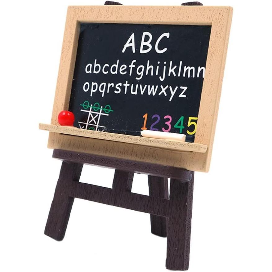 Аксессуары для украшения кукольного домика, миниатюрный деревянный мольберт, мини-доска, миниатюрные художественные принадлежности для кукол 1:12 миниатюрных игровых набора