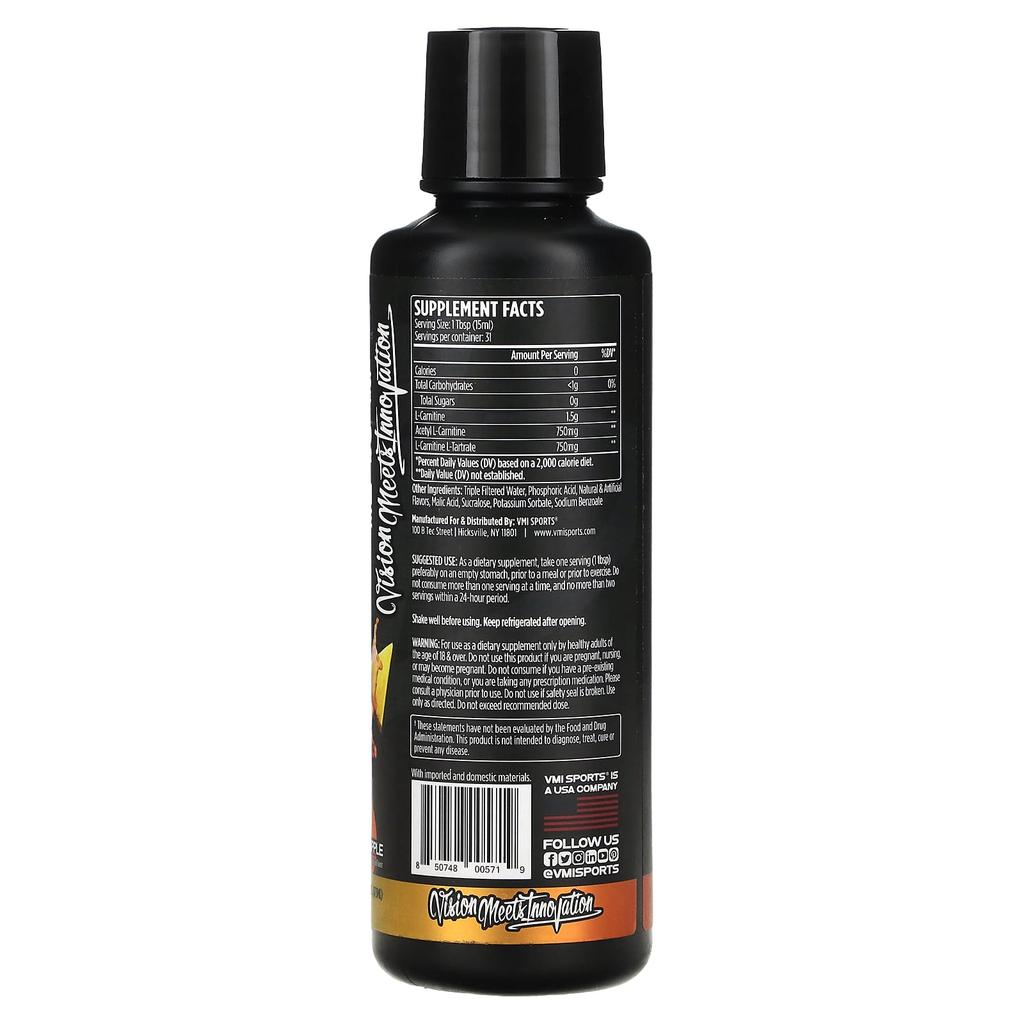 L-Carnitine 3000, Orange Pineapple, 473Ml(16Fl Oz)