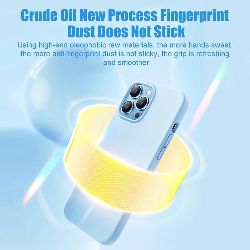Жидкий силиконовый чехол для iPhone 13 11 12 15 16 Pro Max Mini Противоударный чехол для iPhone 14 7 8 Plus XS XR X SE Чехлы для телефонов
