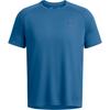 UA Tech™ Logo Comfort Casual Crew Neck Short Sleeve T Shirt Men T Shirts Photon-Blue 1326413-406