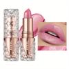Shimmering Lipstick Long-Lasting Waterproof Lipstick Smooth Texture Full Coverage Glitter Lipstick Available In Black Golden Red Pink Lip Makeup