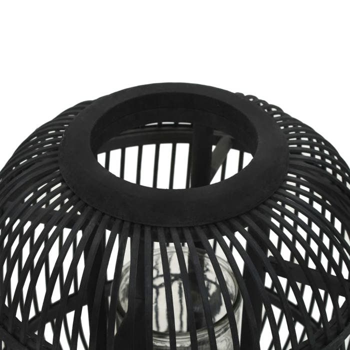 Maison Exclusive - Bougeoir debout Bambou Noir