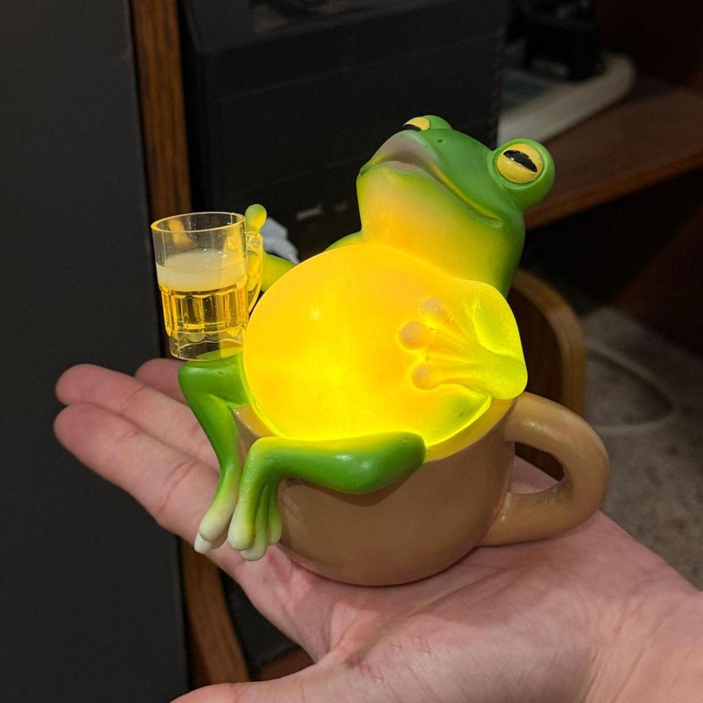 Frog Light Frog Decor Funny Modern Baby Night Light Funny Desk Lamp for Kids Toddler Bedroom Bedside Nursery Home Decor Indoor