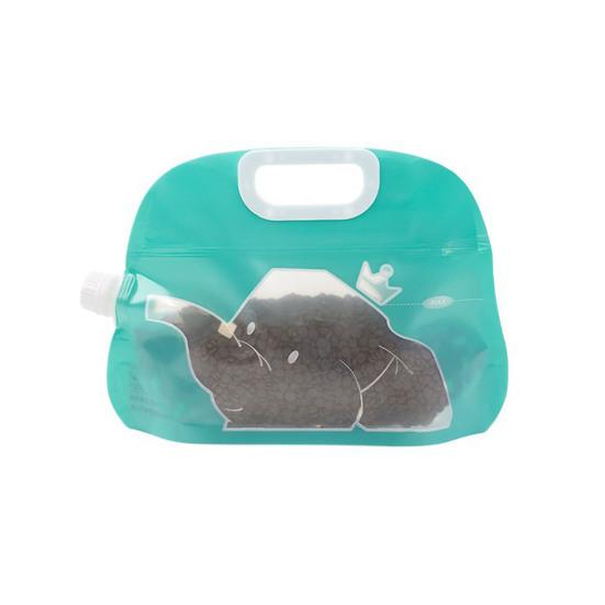 Сумка для хранения корма для домашних животных, герметичный пластиковый пакет для хранения сухих закусок, портативный герметичный пакет для корма для домашних животных для путешествий, кемпинга, походов