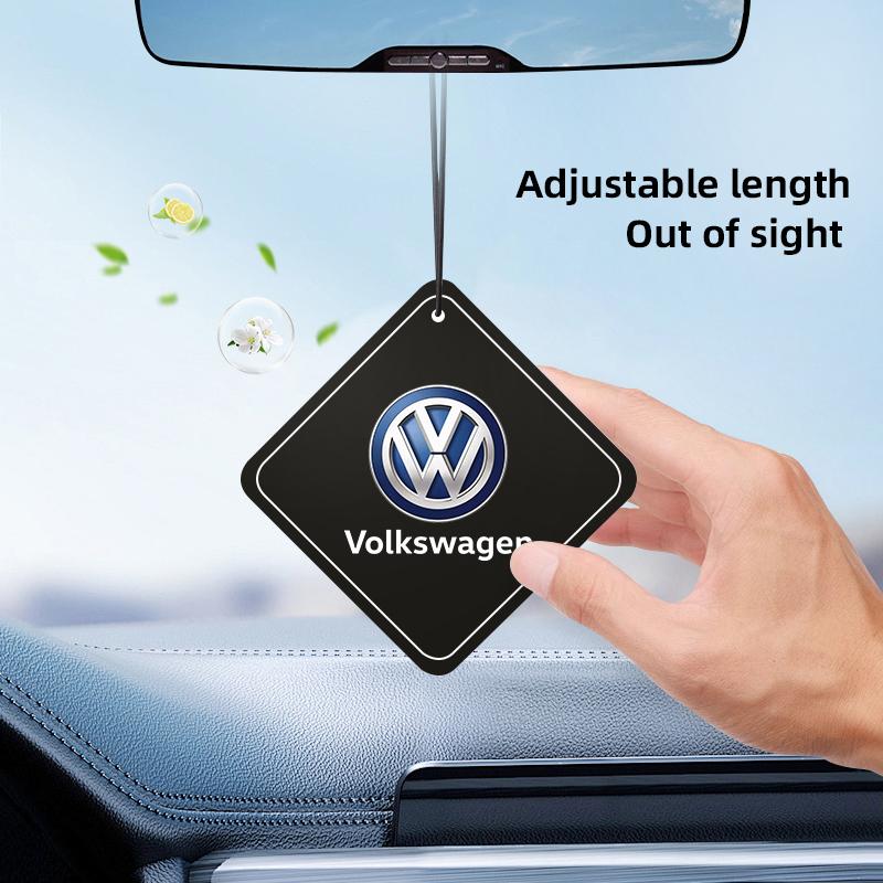 Car Fragrance Tablets Air Freshener Perfume Decoration Pendant For VW Golf Amarok T5 Phaeton GTI T-Cross Car Flavoring keychain