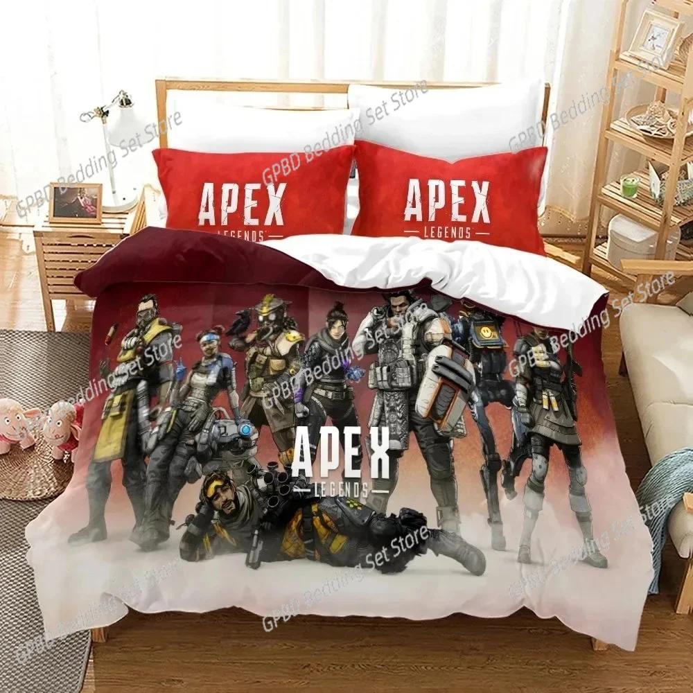 APEX Legends 3D НОВЫЙ Пододеяльник Наволочка Комплект Постельного Белья Взрослый Мальчик Девочка Украшение Спальни Детский Односпальный Двуспальный Большой