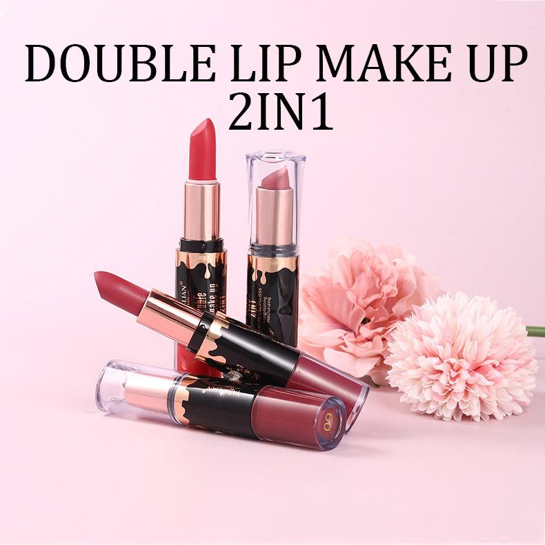 Двухкомпонентная матовая помада для губ с антипригарным покрытием Cup Velvet Mist Lip Glaze 2-в-1 водостойкий стойкий увлажняющий блеск для губ