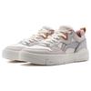 Li Ning Common 80-е Синтетическая кожа Нескользящая Амортизация Низкие Кеды для Скейтборда Женские Серый Белый AGCU008-2