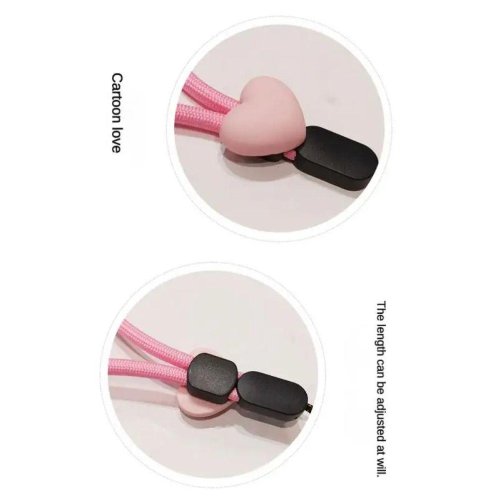 Adjustable Elastic Mobile Phone Lanyard Love Short Wrist Strap Cute Mobile Phone Phone Strap Phone