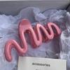 Colorful Jelly Wave Hair Claw Hairpin Girls Fashion Temperament Women's Korean Sweet Simple Irregular Elegant Headwear Gifts