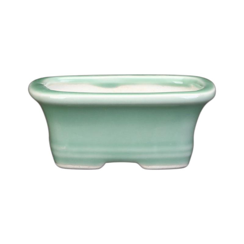 Керамический горшок для суккулентов и бонсай из фиолетовой глины - Высококачественный глазурованный мини-цветочный горшок