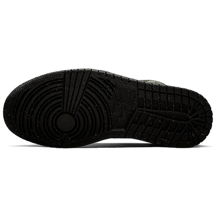 Jordan 1 Женские кроссовки Mid Patent Triple Black BQ6472-003