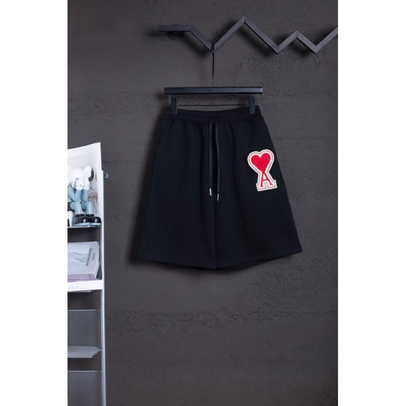 26S AMI Streetwear Loose Fit Shorts Men Women Casual Beach Sports