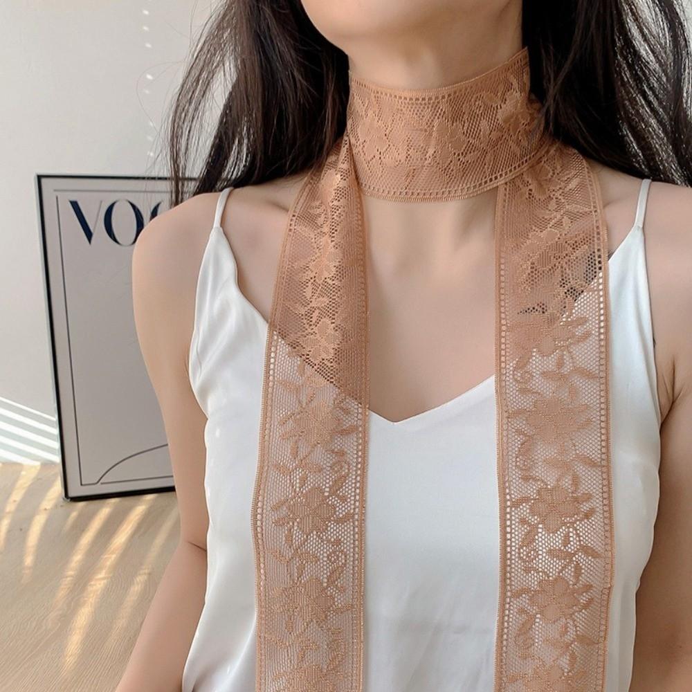 Soft Evening Party Scarves Thin Lace Neck Strap Elegant Neckerchief  Dress Decoration