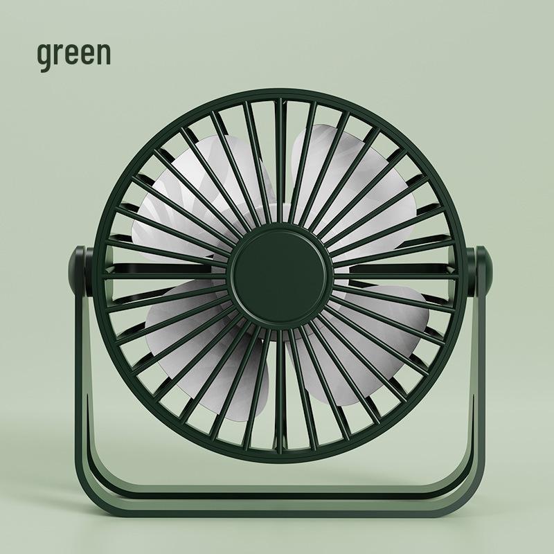 Portable USB Fan with Silent Operation, Long Battery Life, and Strong Wind for Desktop and Bedroom Use