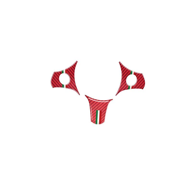 Steering Wheel Panel Decoration Patch Carbon Fiber Car Stickers For Alfa Romeo 2004-2011 Brera 159 Spider Interior