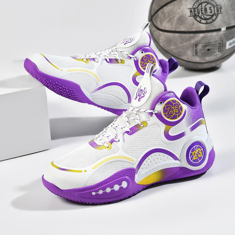 Новые баскетбольные кроссовки для мальчиков и девочек, учеников начальной и средней школы, спортивная обувь для подростков, нескользящие для бега, кроссовки для реальной игры