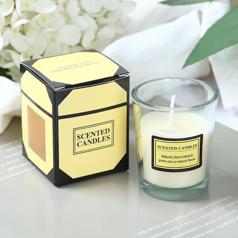 Gift Box Aromatherapy Candles Without Removing Odors Indoor Candles Aromatherapy Glass Romantic Fragrance Candles