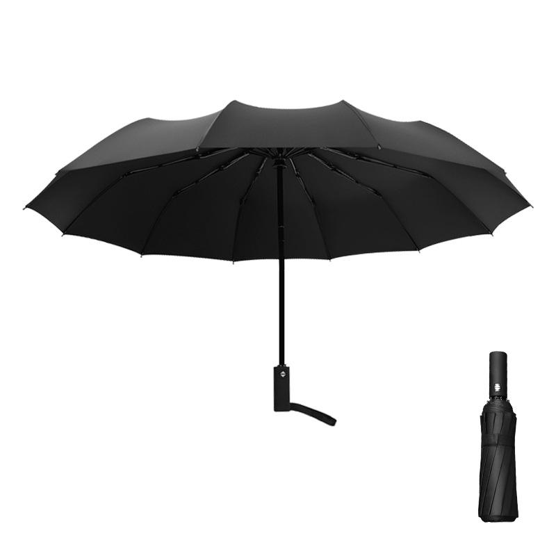 Зонт автоматический большой солнцезащитный складной зонт от непогоды и дождя двойного назначения с двенадцатью косточками автоматический зонт с печатью