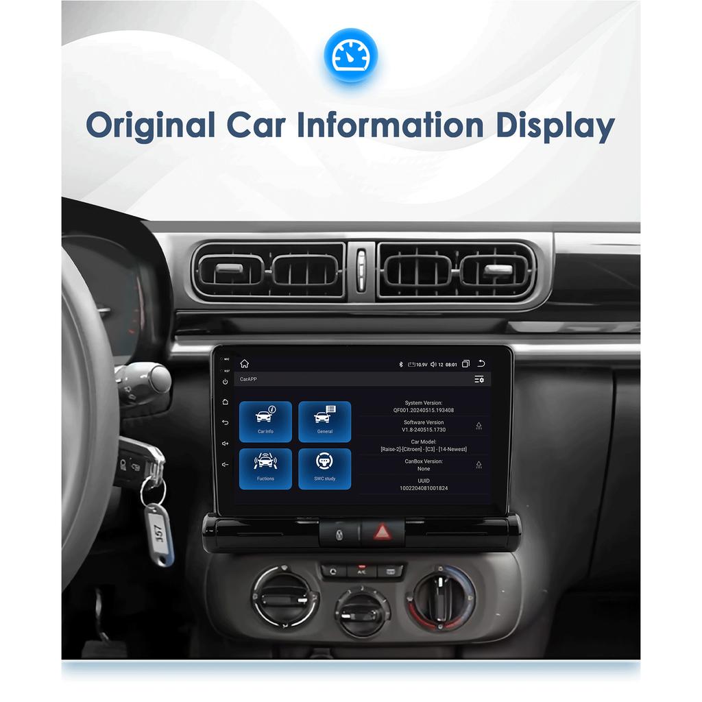 Hizpo 4G Carplay Android Auto Car Radio для Citroen C3 Aircross 2017-2023 C4 Aircross Мультимедийный плеер Авторадио GPS Стерео Интеллектуальный экран RDS