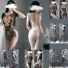 Plus Size Sexy Xxxxl Fishnet Bodysuit Costume Women Bodystocking Lingerie for Woman Underwear Body Suit Open Bra Transparent