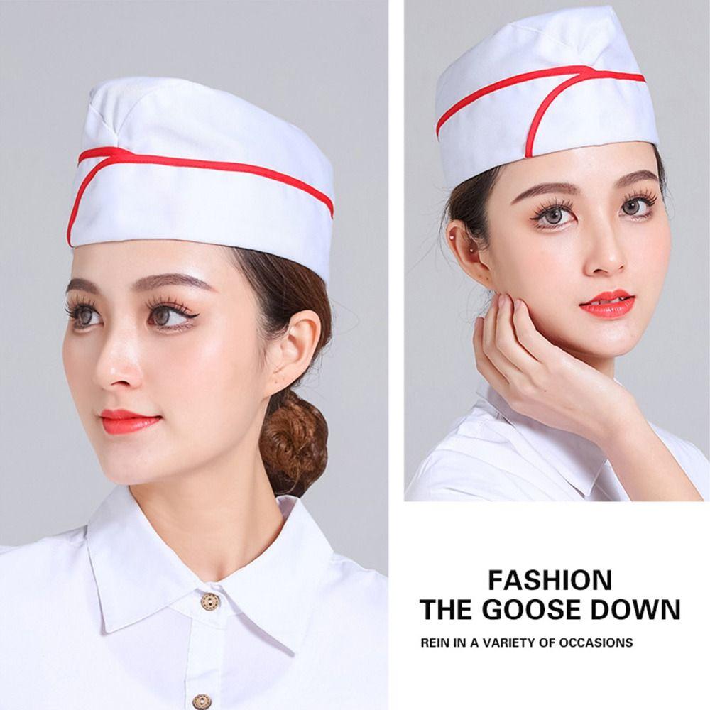 Дышащая шляпа-лодка Универсальные тканевые шапки Поварские шапки для походов Столовая