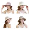 Summer Beach Cap Sun Hat for Woven Floppy Wide Brim Bucket