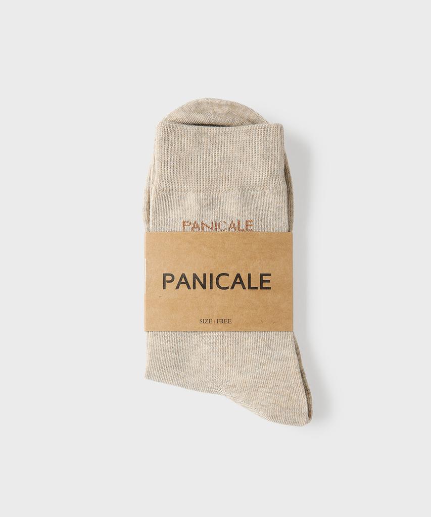 PANICALE Меланж Бежевые Носки с Логотипом