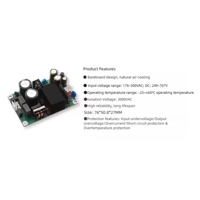 36W High Voltages Switching Power Supply Module 220V To 5V 12V 24V Multiple Output Design