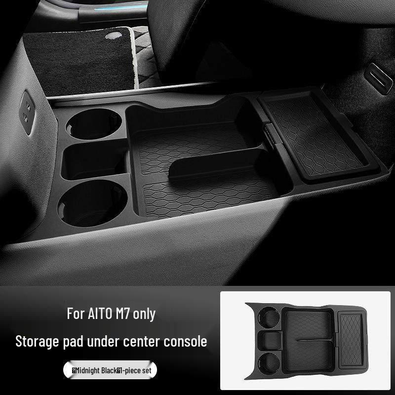 Huawei AITO Wenjie M7 Center Console Lower Layer Storage Organizer - Car Interior Accessory