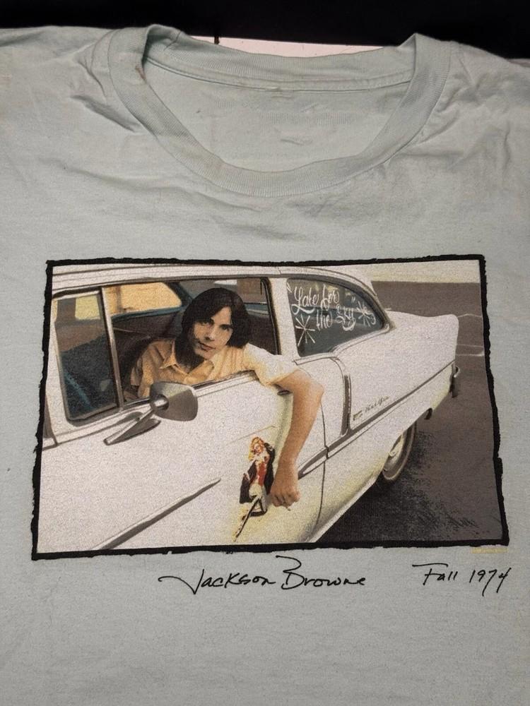 Jackson Browne 1974 Lightblue Shirt Unisex Concert S to 5XL Unisex T-Shirt