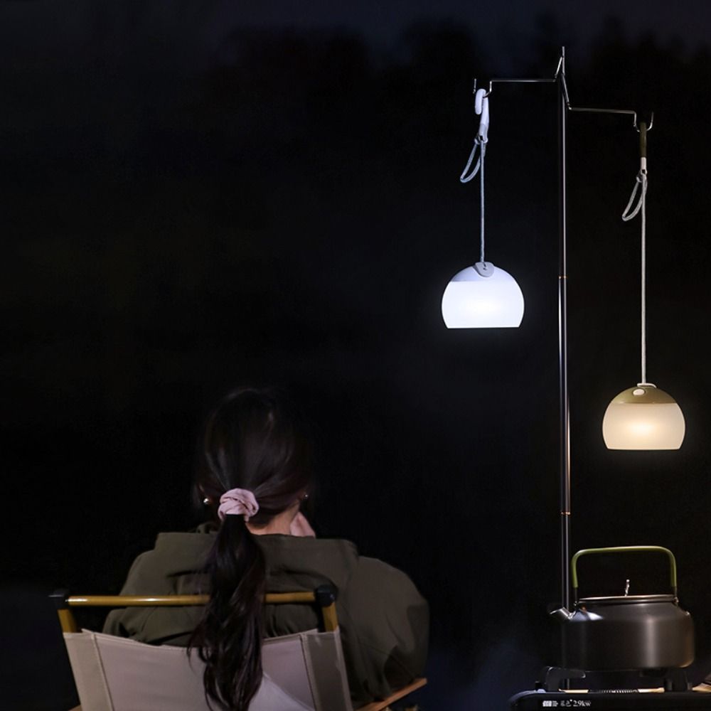 Night Light Camping Lanterns with Hook LED Atmosphere Light Camping Tent Hanging Light  Outdoors