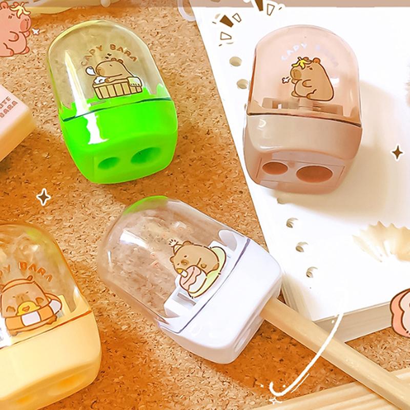 Точилка для карандашей с двумя отверстиями Детская портативная точилка для карандашей Точилка для карандашей Канцелярские принадлежности