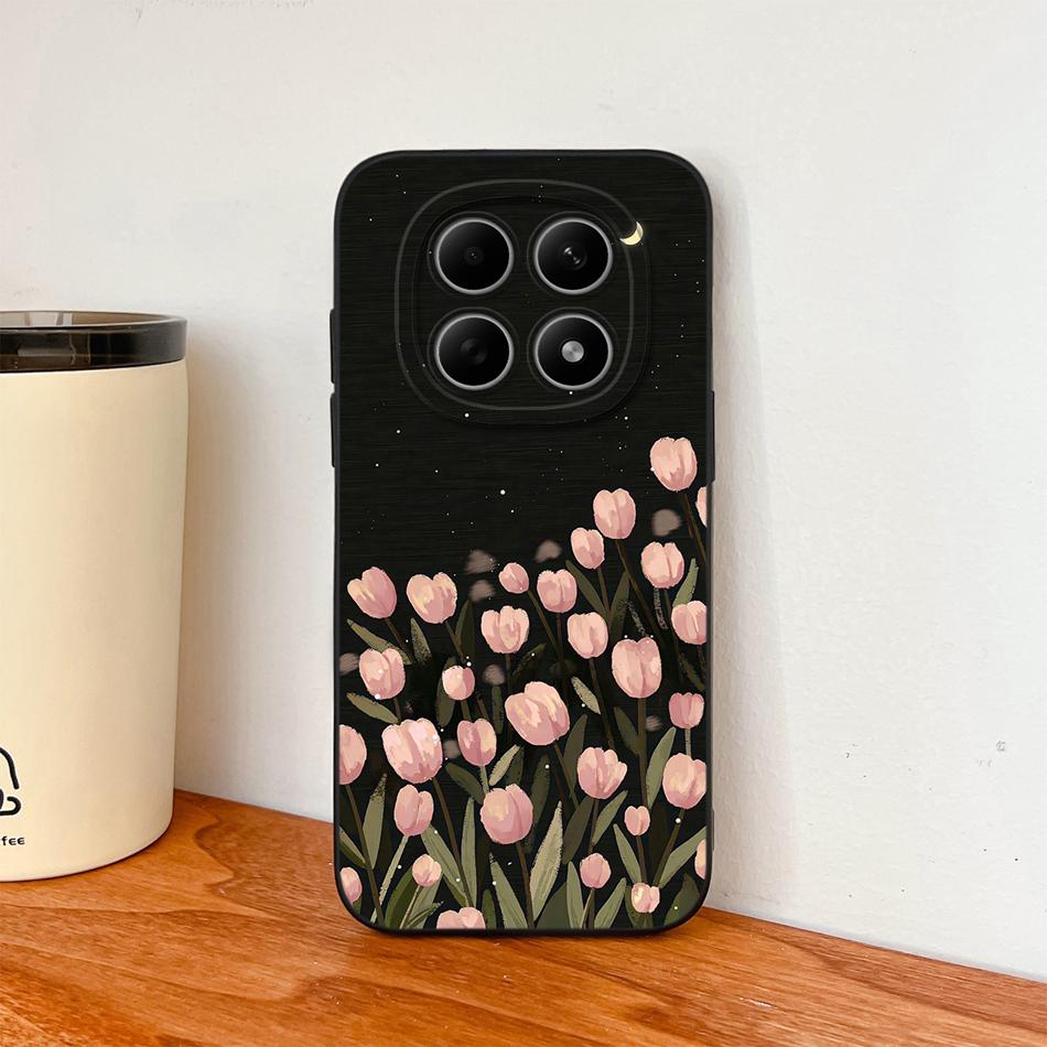 Чехол для Poco M8 Pro Милый дизайн Ударопрочный Защита для телефона Мягкий Жидкий Силикон Высокое качество Задняя крышка Для Poco M 8 M8Pro Capa