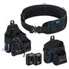 Work Belt 108 and Pouch Set, BELT108KIT, Black