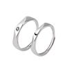 Women Men Opening Adjustable 1 Pair Finger Rings Set Couple Jewelry Sun Moon Ring Engagement Ring