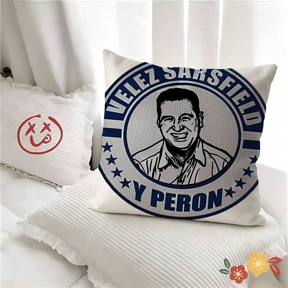 pc SSarsfieldS Club AAtletico Velez Pillow Case Fashion Square Pillowcase Bedroom Sofa Room Ins Decoration Leisure