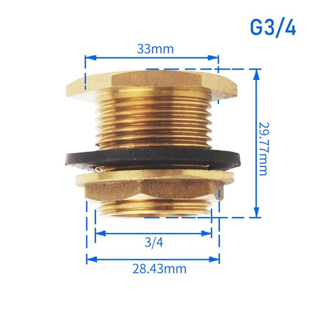 Фитинг Гайка Трубное соединение 1/2" 3/4" 1" Муфта Соединитель Адаптер Прочный Штуцер для шланга Водонапорный бак