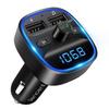 FM Transmitter - LENCENT - Bluetooth MP3 Player - Hands-free - Black - Radio Adapter