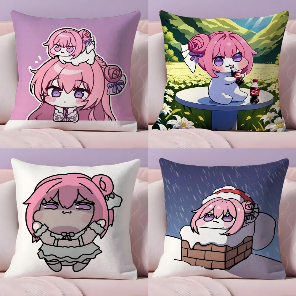 DORO Doll Victory Pink Dog Pillow Case Silky elegant Comfort Sofa Bed Invisible zipper
